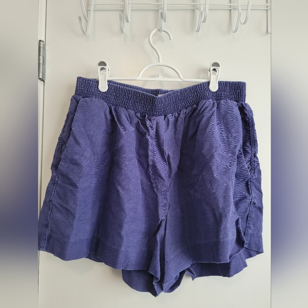 Wilfred Flowy Purple High-waisted Shorts Large